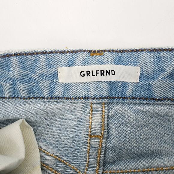 GRLFRND Distressd Cindy Denim Jean Cuttoff Shorts in In the Clouds Size 27 - Picture 3 of 7